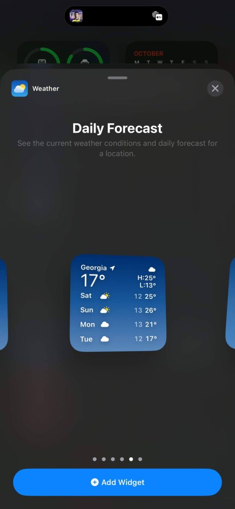 apple widgets