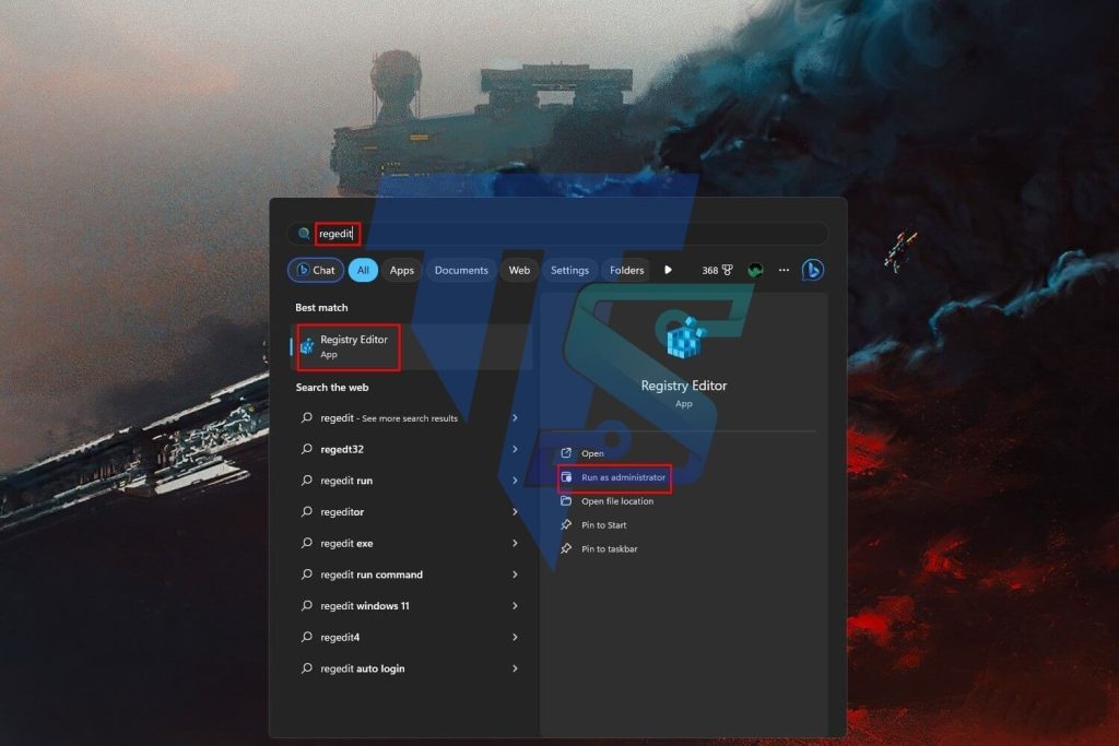 1-registry-editor-start-menu-win