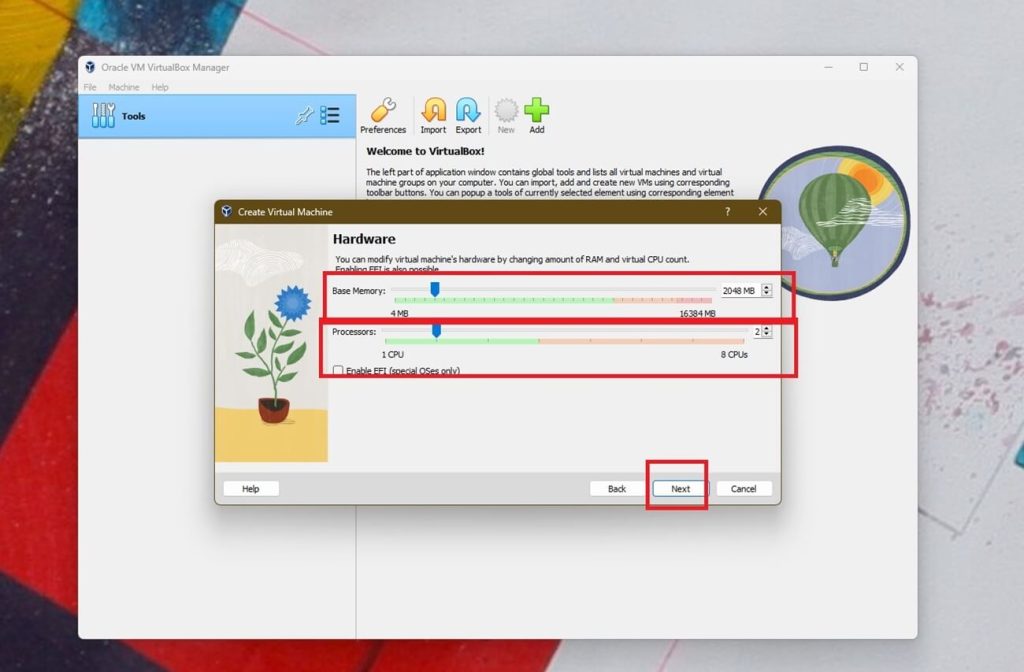 install ubuntu in virtualbox follow the steps